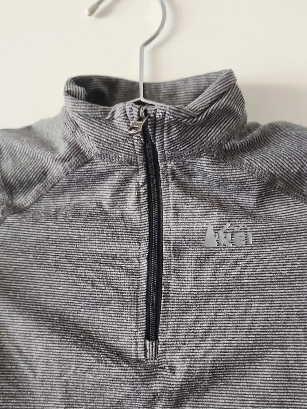 REI Co-op Kids Ray Base Layer Set | Size XXS 4-5 | Dark Grey Pinstripe Thermal